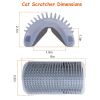 Cat Self Groomer Soft Silicone Wall Corner Scratcher 4Pcs