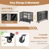 Foldable Heavy-Duty Metal Cage Lockable Wheels