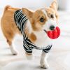 Dog Squeaky Chew Toy ;Tooth Cleaning Ball Bite Resistant